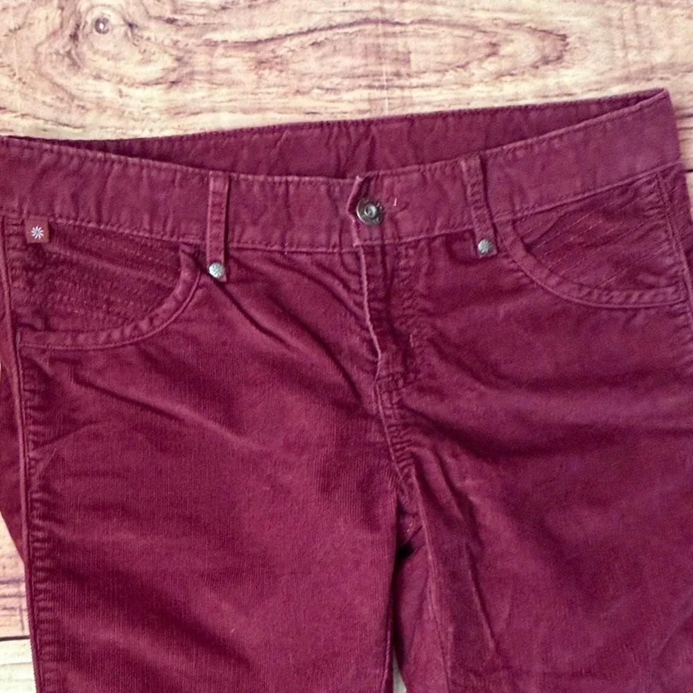 Athleta Maroon Straight Leg Corduroy Pants for Women - Picture 3 of 9